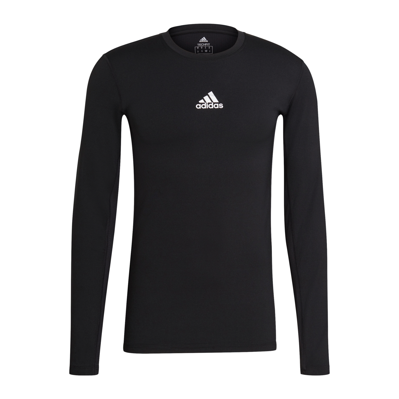adidas Techfit Shirt langarm Schwarz