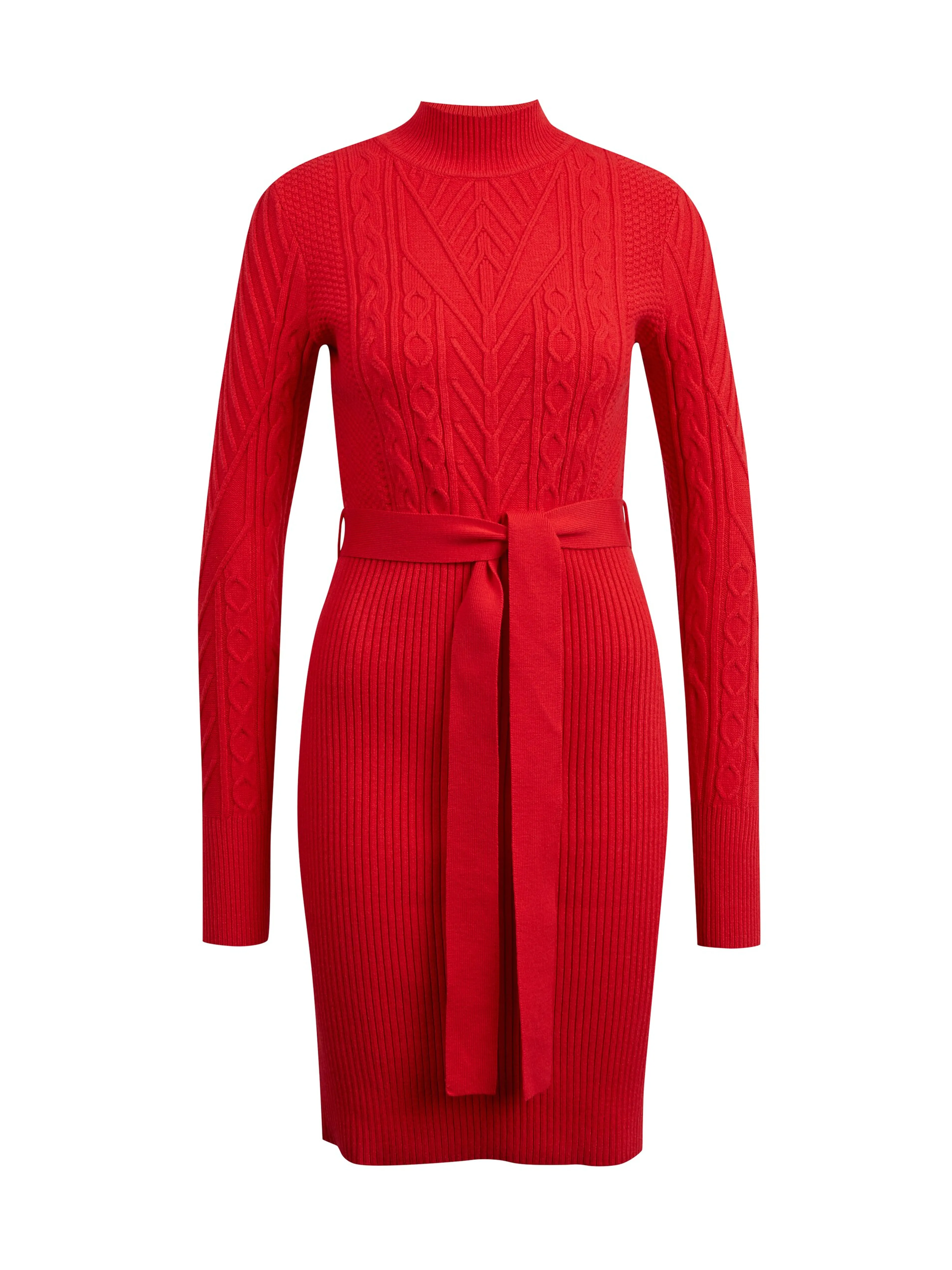 Rotes Damen-Pullover-Kleid ORSAY
