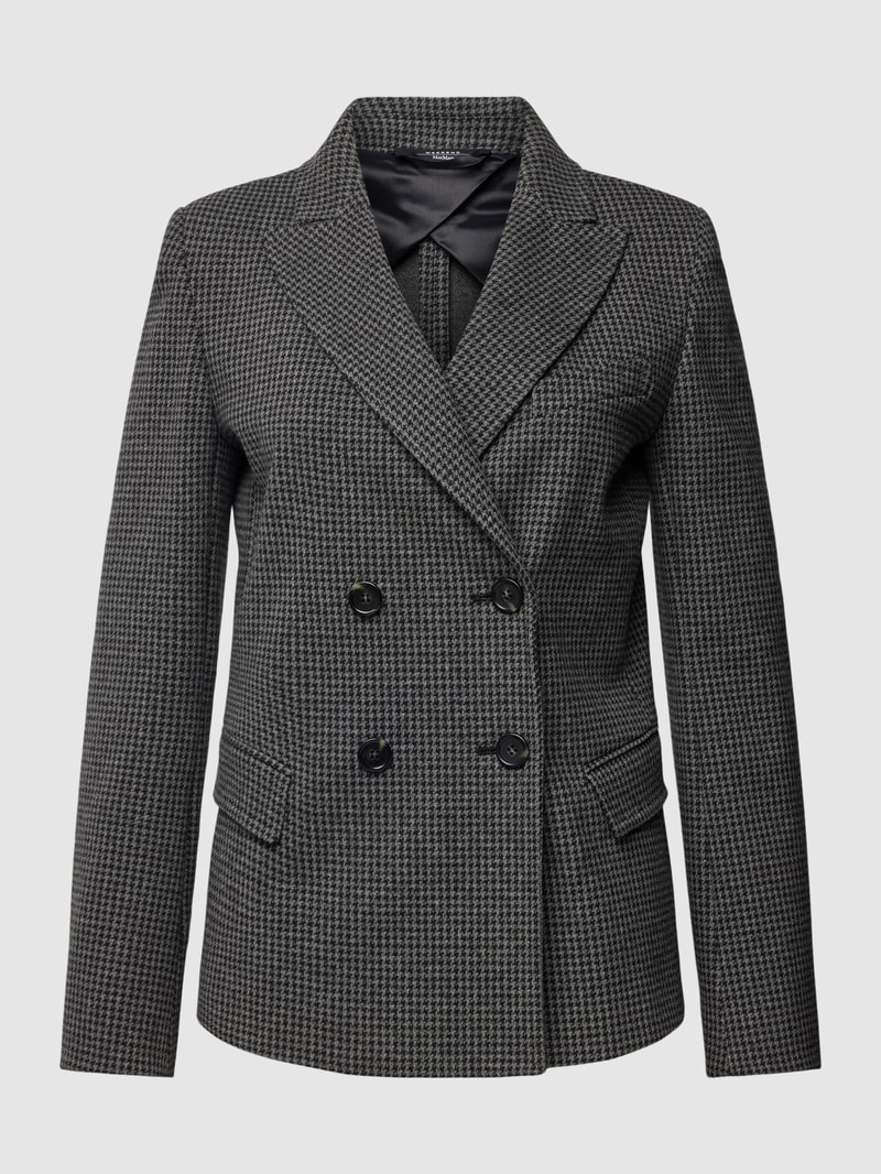 Blazer mit Karomuster Modell 'FUNGHI' in anthrazit