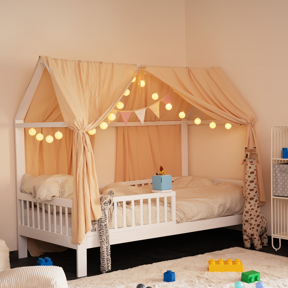Home Deluxe Kinderbett STERNENLAND – 90 x 200 cm Weiß