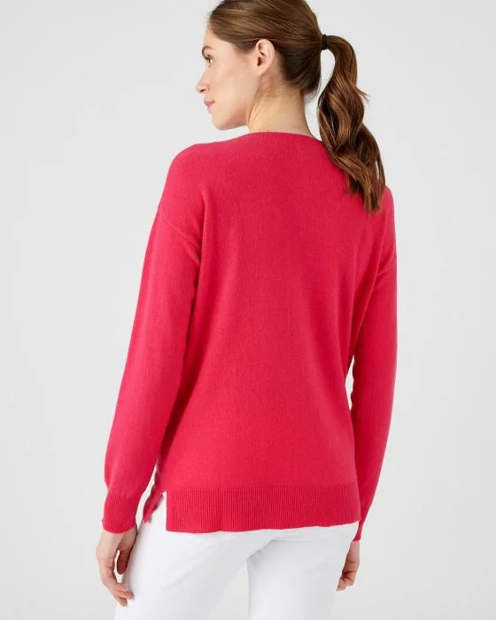 Pull col rond en pur cachemire