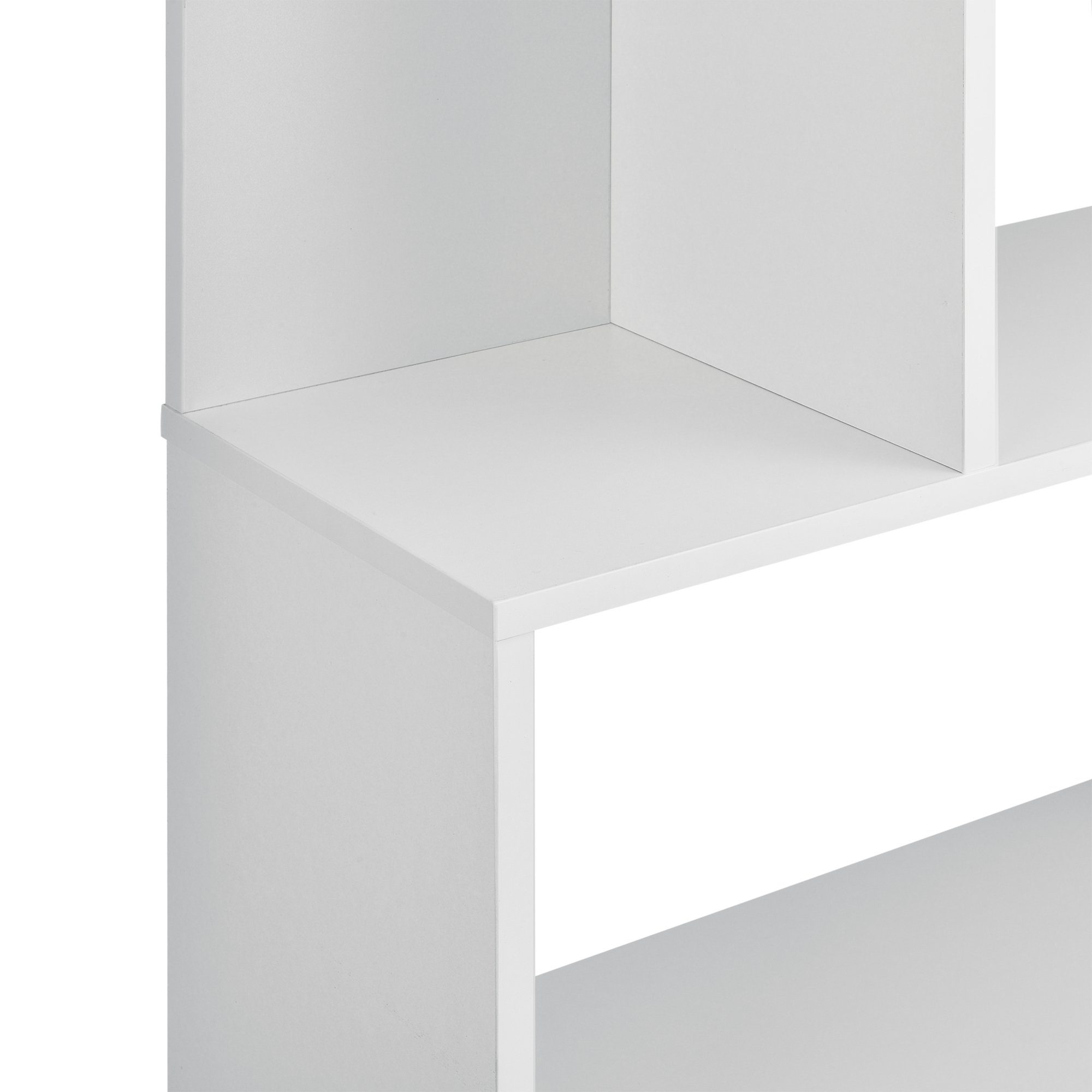 en.casa Bücherregal, Borrby Standregal 192x80x24cm Weiß