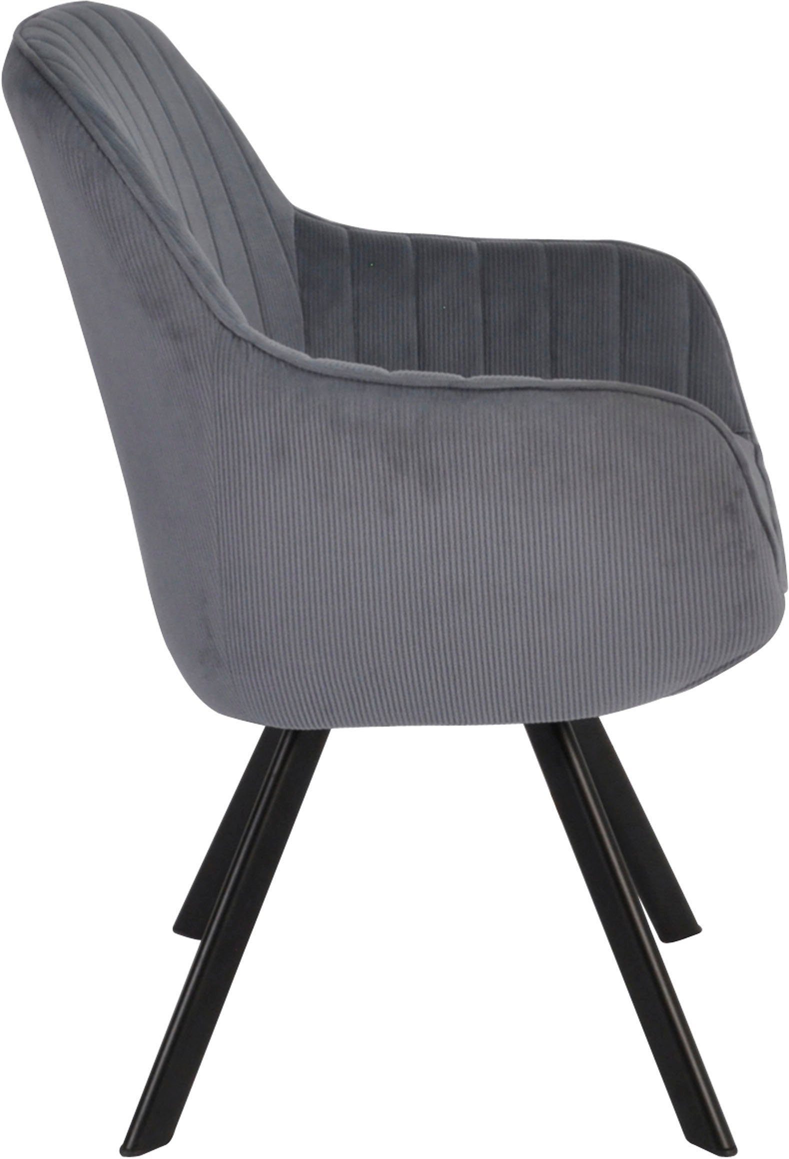 Homexperts Esszimmerstuhl Carlo (Set, 2 St), Drehstuhl, Bezug in Cord oder Kunstleder