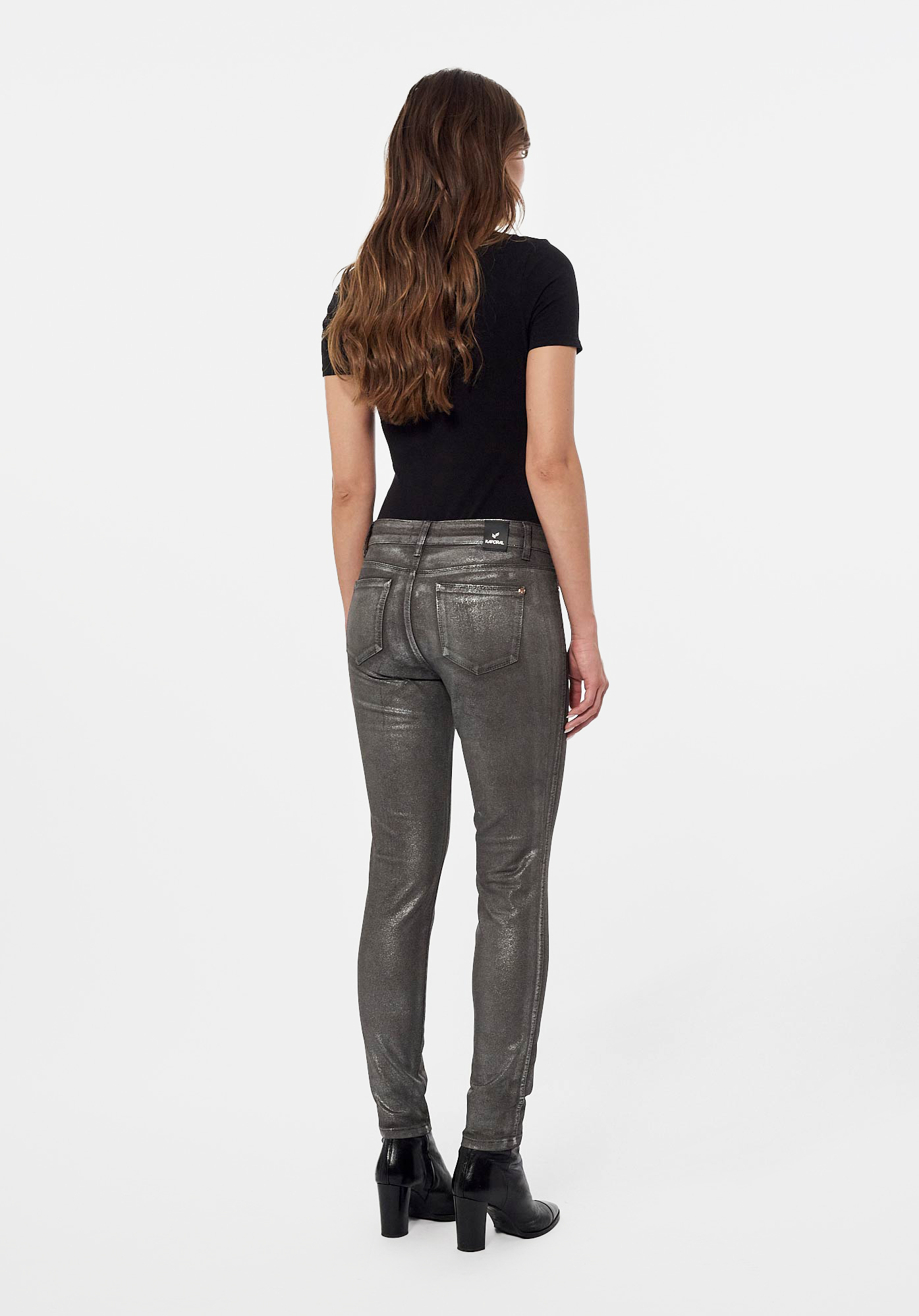 SOHER  Jean skinny enduit Femme