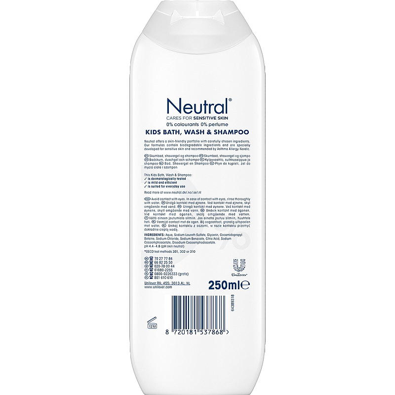 Neutral Bath/wash gel & shampoo Neutral