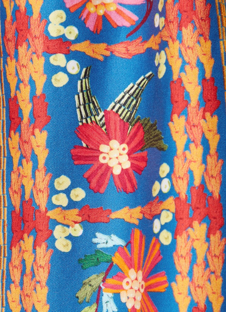 Vestido midi Farm Rio con estampado y detalle de lazo