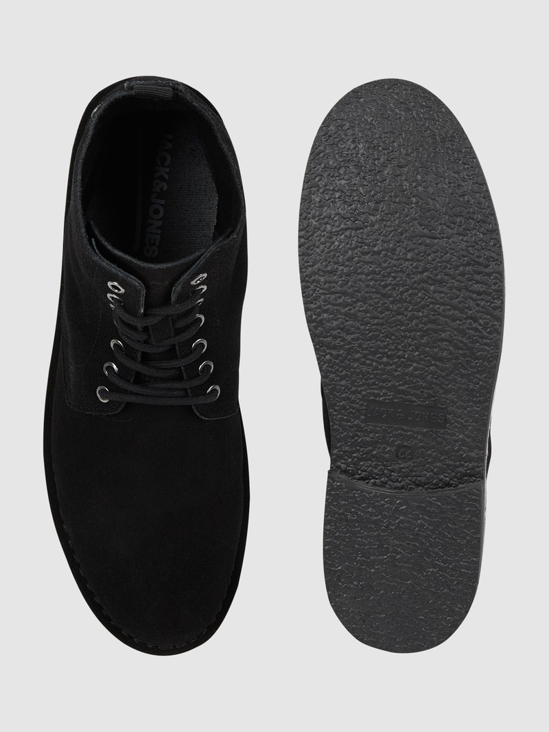 Boots aus Veloursleder Modell 'Bruce' in schwarz