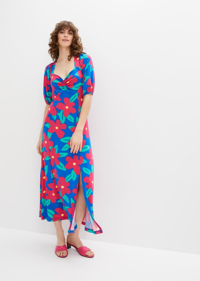 Midikleid mit Schlitz
