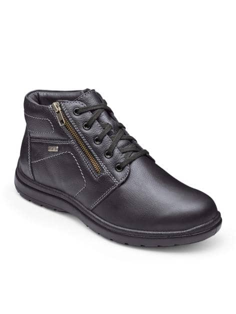 Schnürstiefelette mit zusätzlichem Reißverschluss