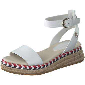 Tommy Hilfiger Low Wedge Sandal in weiß
