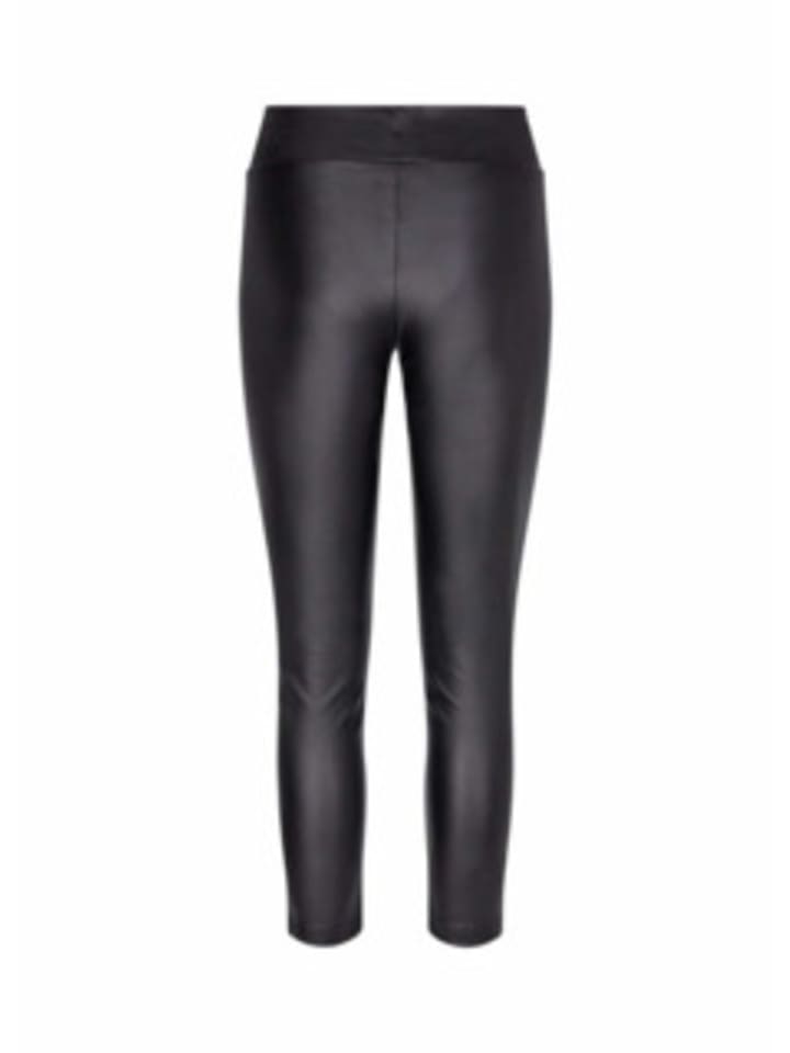 soyaconcept Lederhose für Damen in schwarz in schwarz günstig kaufen 38