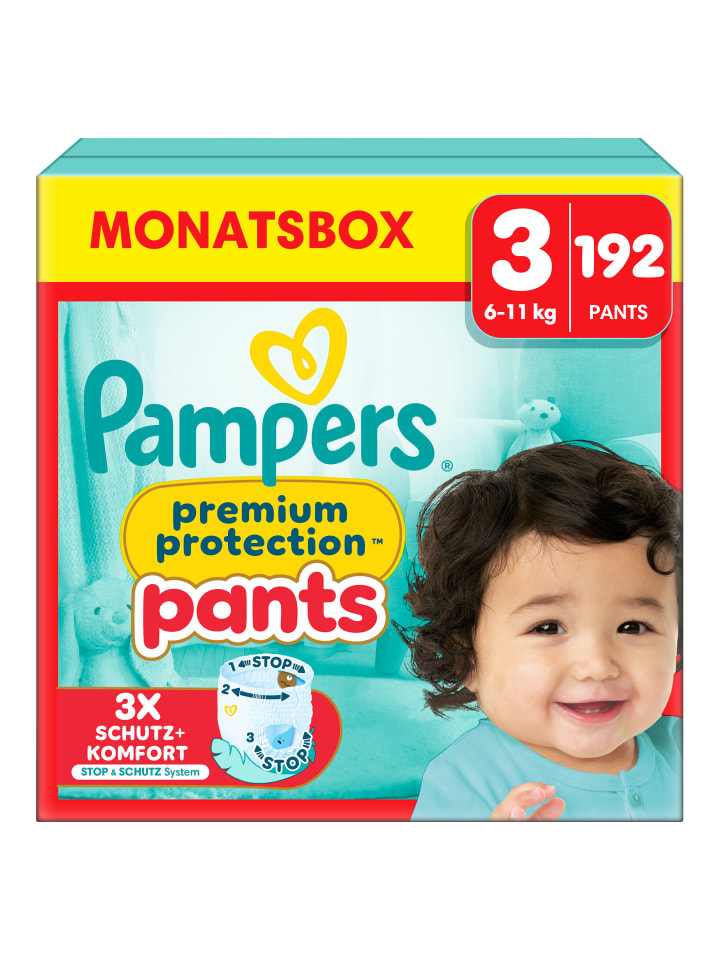 Pampers Pampers Premium Protection Pants Größe 3, 192 Windeln, 6kg-11kg günstig kaufen 3