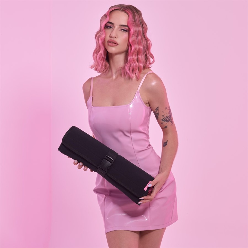 Mermade Hair Heat Mat + Clutch Black Barrettes