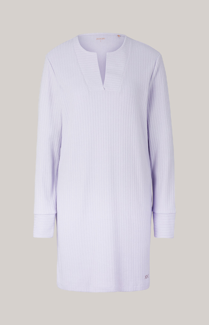 Loungewear Ripp-Longshirt in Lavender