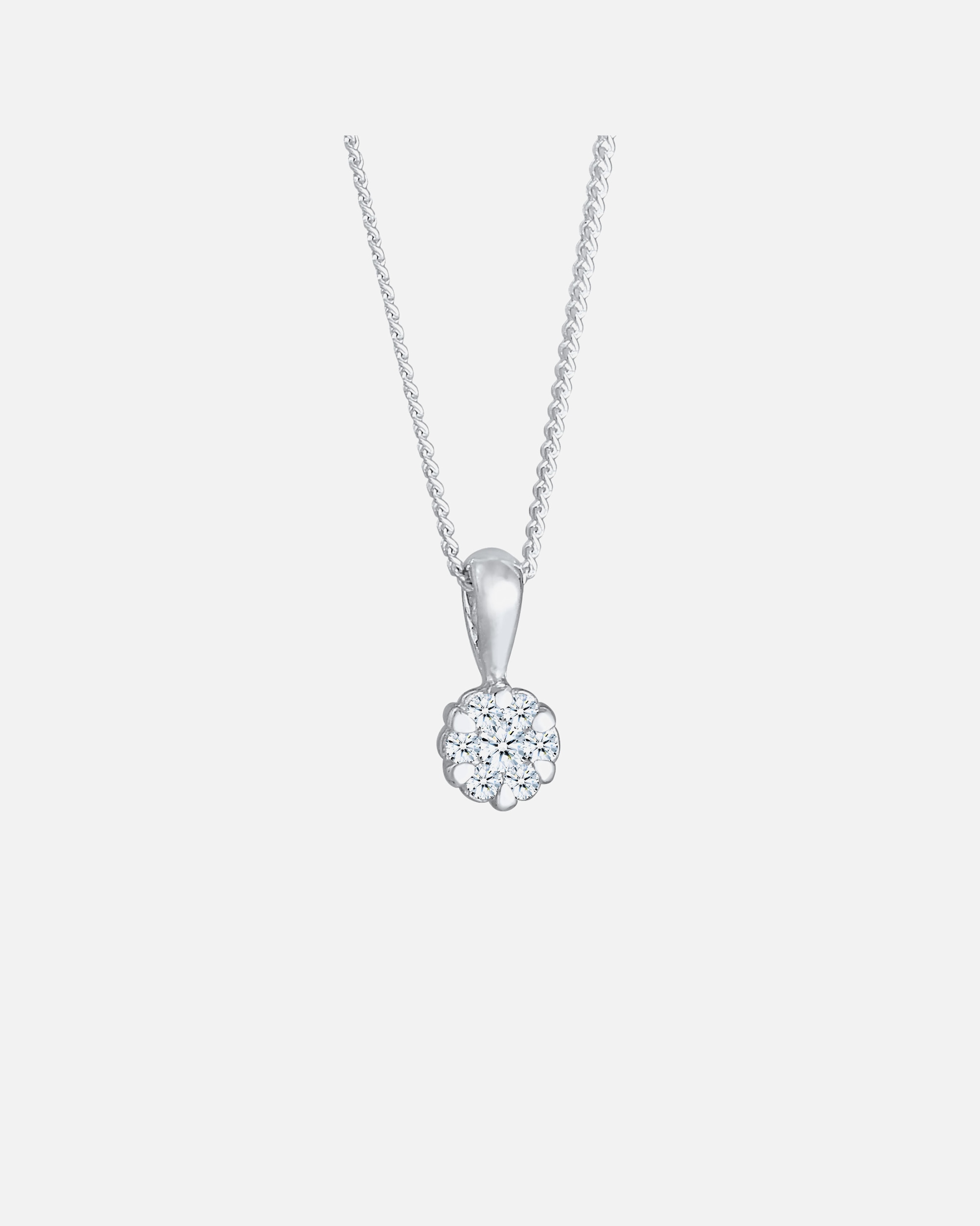 Olśniewający wisiorek dla kobiet Elli DIAMONDS z diamentem (0,12 ct.) w srebrze próby 925