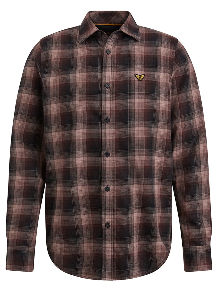 PME Legend Hemd in Schwarz/ Rosa günstig kaufen