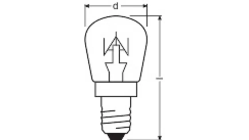 OSRAM Spezial Backofenlampe 25 Watt 230 Volt