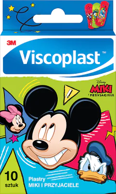 Curativos infantis Viscoplast Mickey e Amigos, 7,2 x 2,5 cm