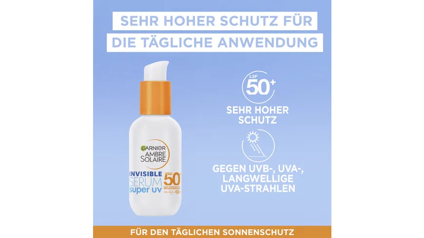 Garnier Ambre Solaire Super UV Gesichtsserum LSF50 30 ml