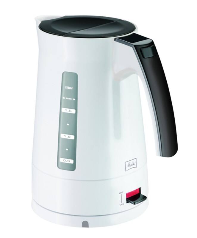 Melitta Wasserkocher 1.7 L Schwarz, Weiß 2400 W