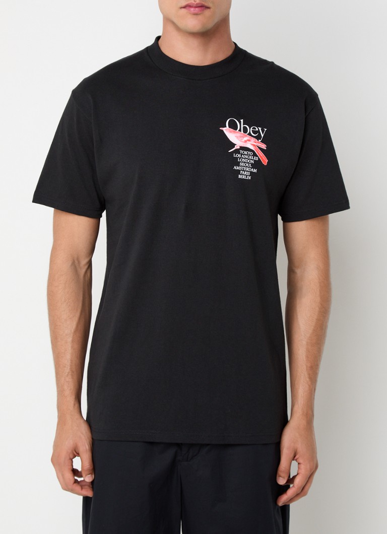 Obey Bird T-shirt with logo and back print