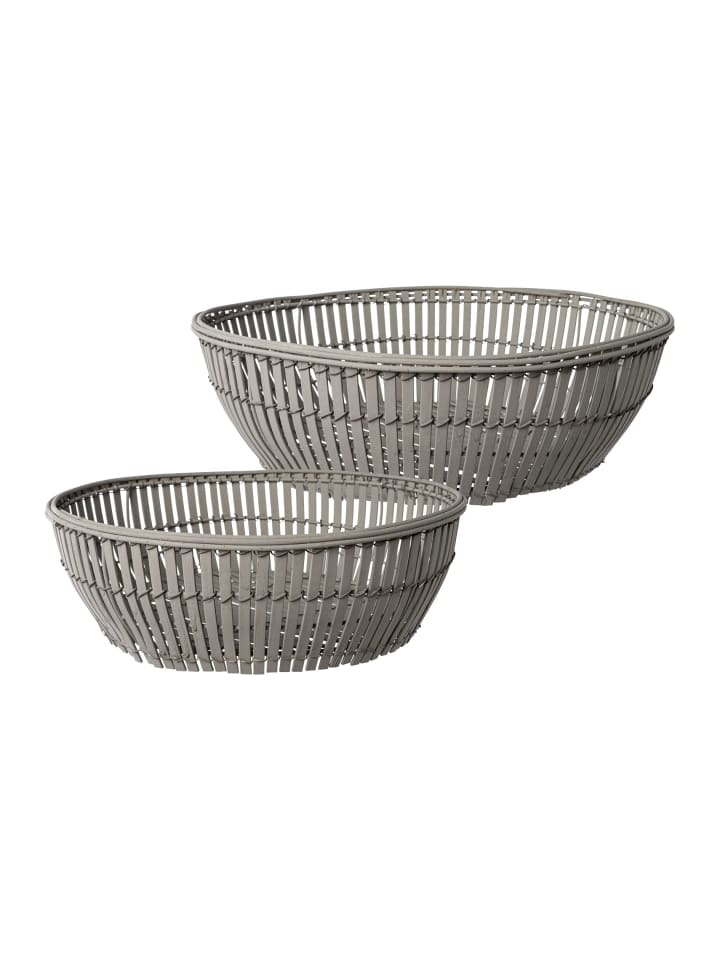 Creativ home 2er Set: Deko-Körbe in grau günstig kaufen onesize