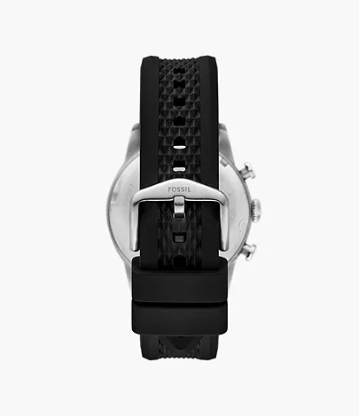 Fossil Uhr Chronograph Sport Tourer Silikon schwarz