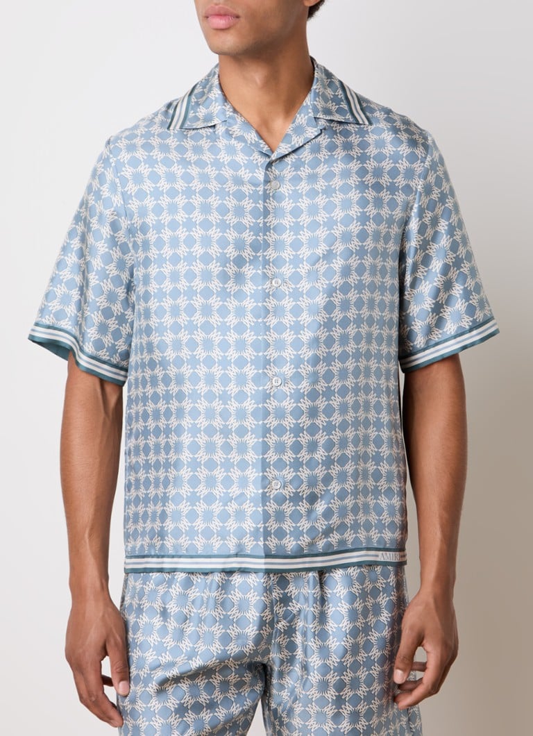 AMIRI  Regular fit overhemd van zijde met logoprint