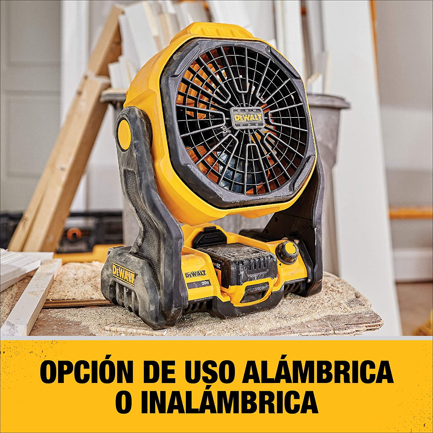Ventilador de obra sem fio DEWALT 20V MAX, 11 polegadas, somente ferramenta (DCE511B)
