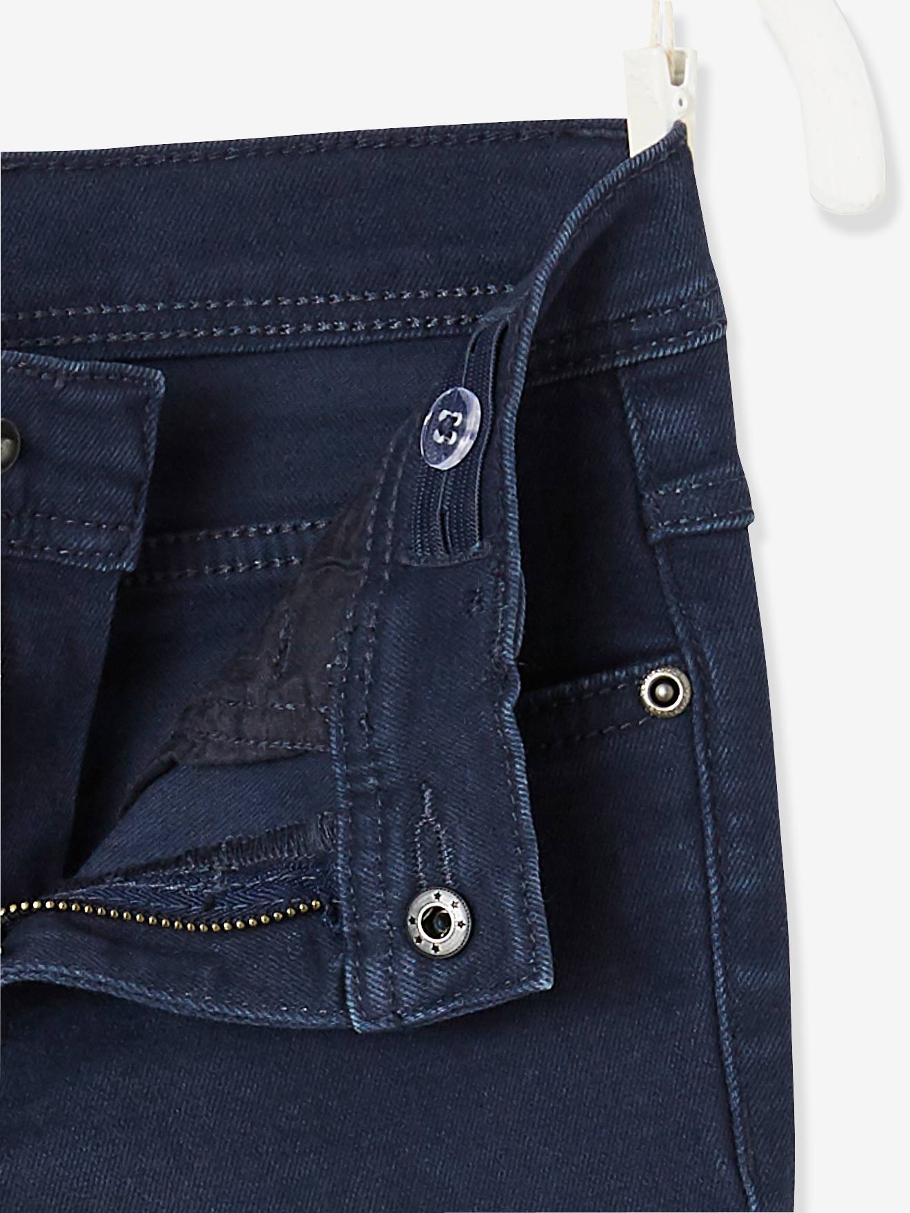 Pantalon slim garçon MorphologiK tour de hanche LARGE encre