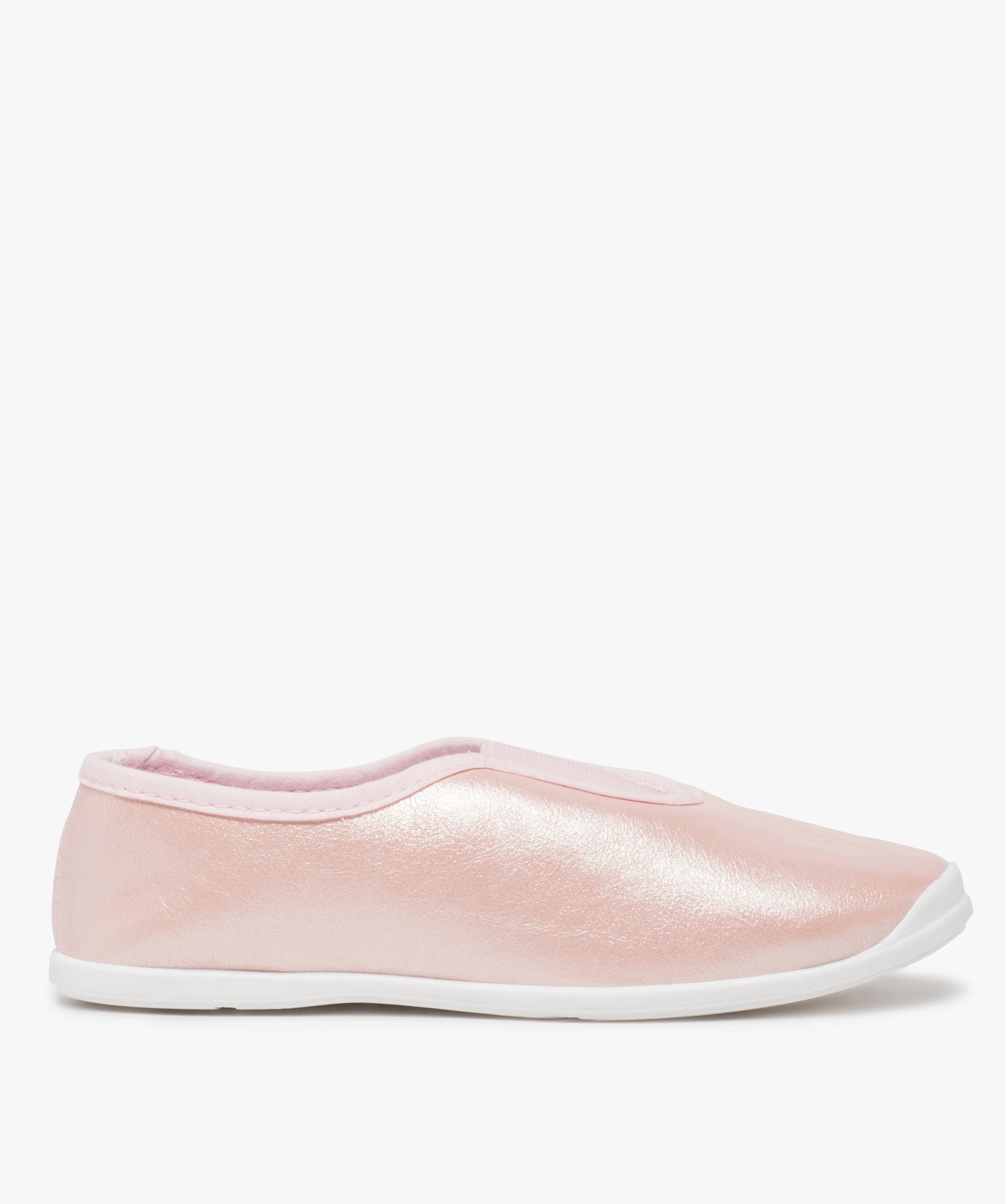 Rythmiques fille en matière irisée avec élastique central rose | GEMO