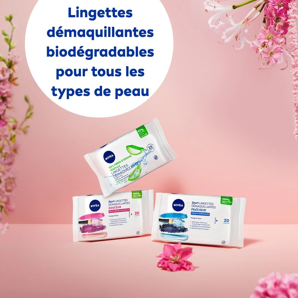 NIVEA Face & Eyes Softness 100% biljna vlakna za suhu i osjetljivu kožu