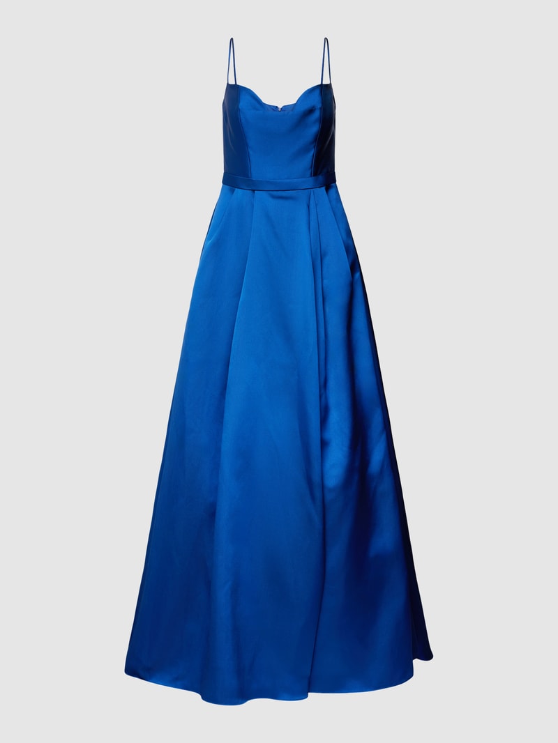 Abendkleid mit Herz-Ausschnitt Modell 'VIHAAN' in royalblau