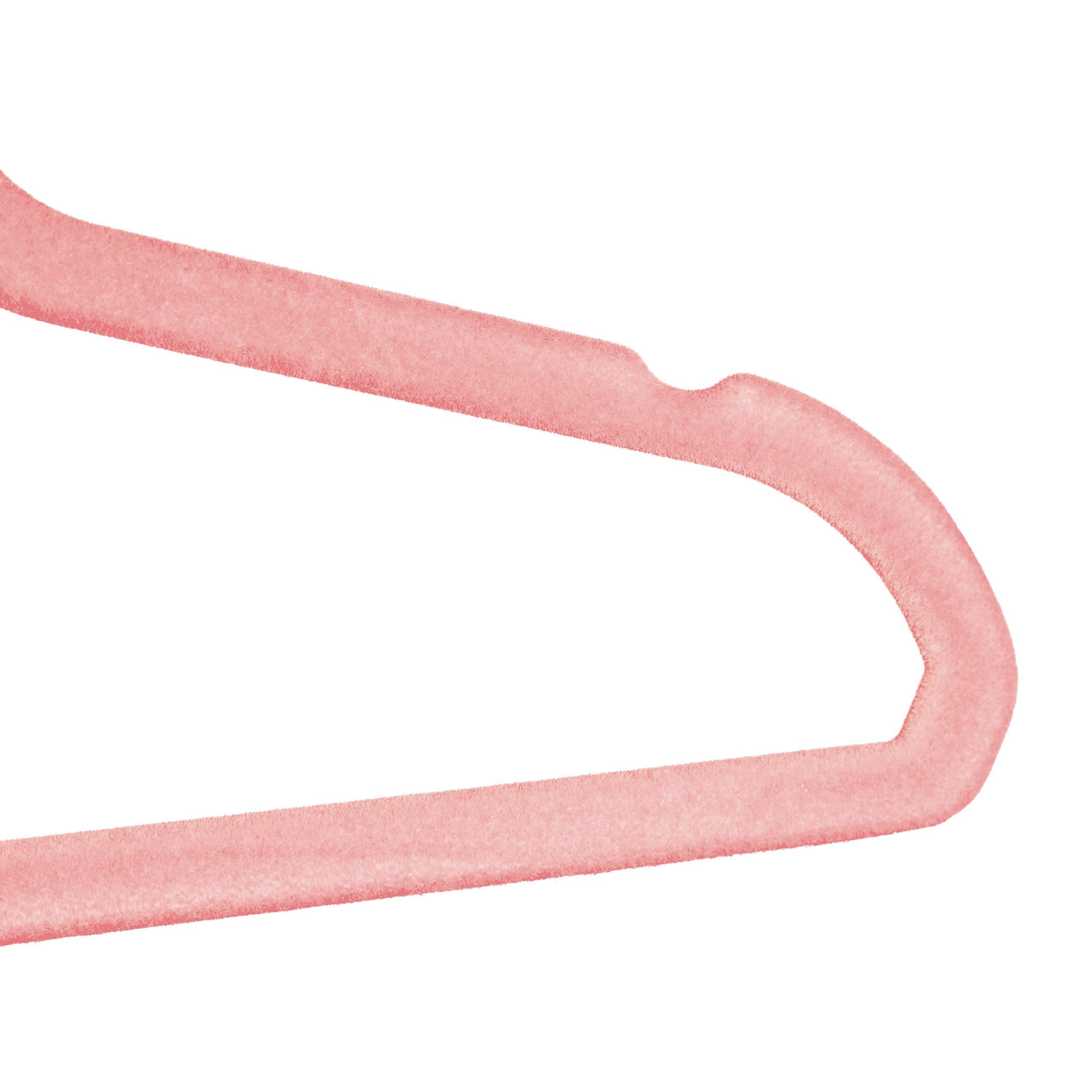 relaxdays Kleiderbügel Kleiderbügel Kinder 20er Set, Rosa