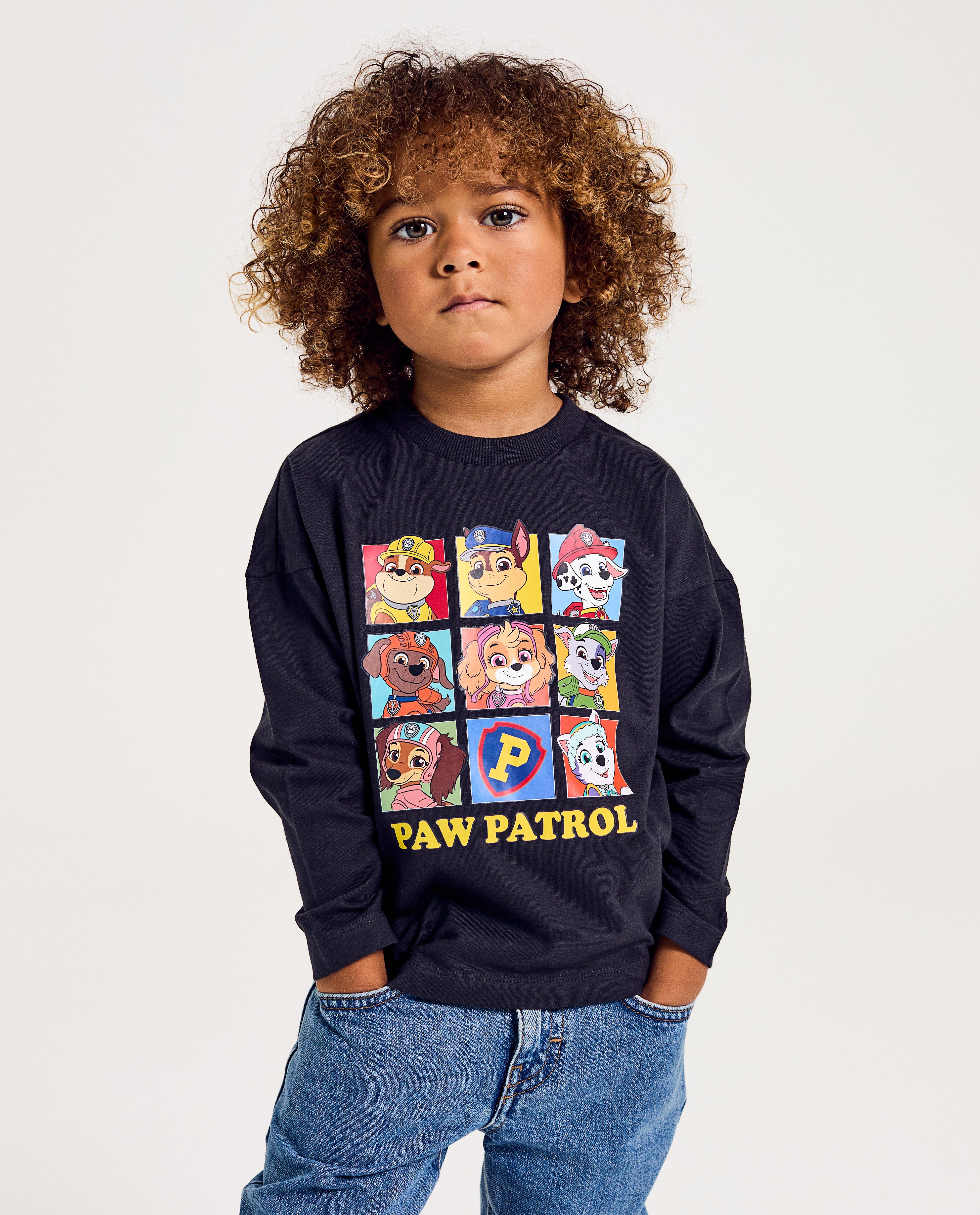 Paw Patrol långärmad tröja med Paw Patrol-tryck, mörkgrå