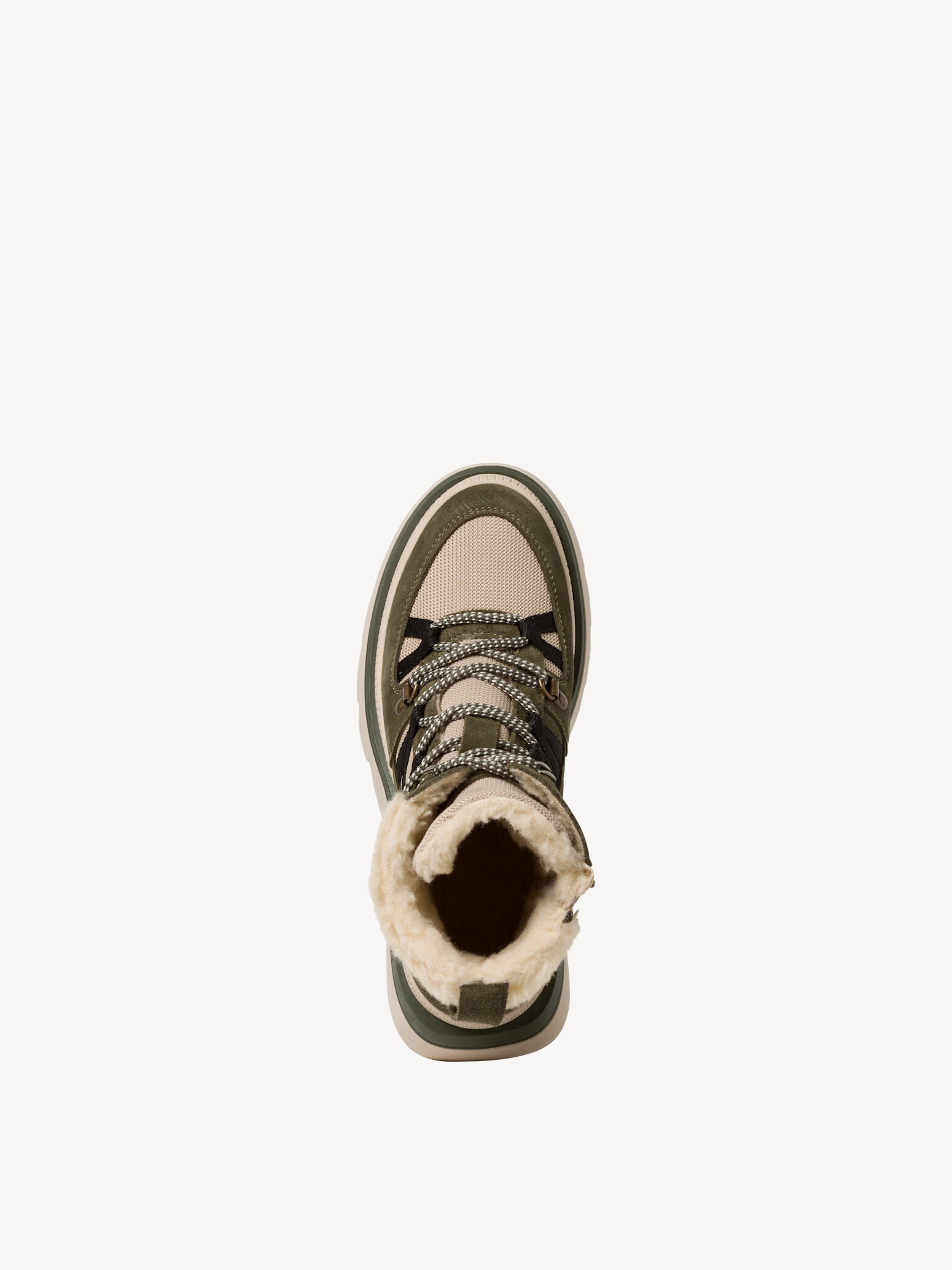 Bottine en cuir - vert doublure chaude