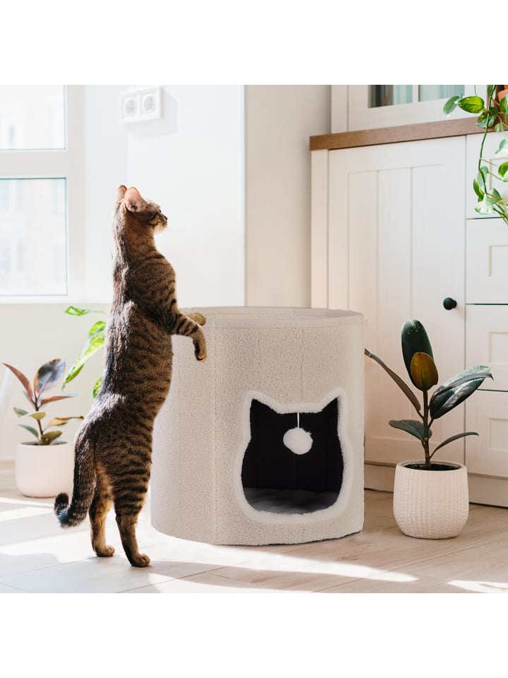 relaxdays Katzenhöhle in Beige - (H)40 x Ø 39 cm günstig kaufen onesize