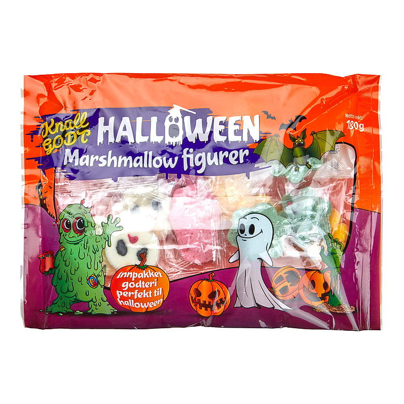 KnallGodt Figurer marsmallow 140 g Halloween