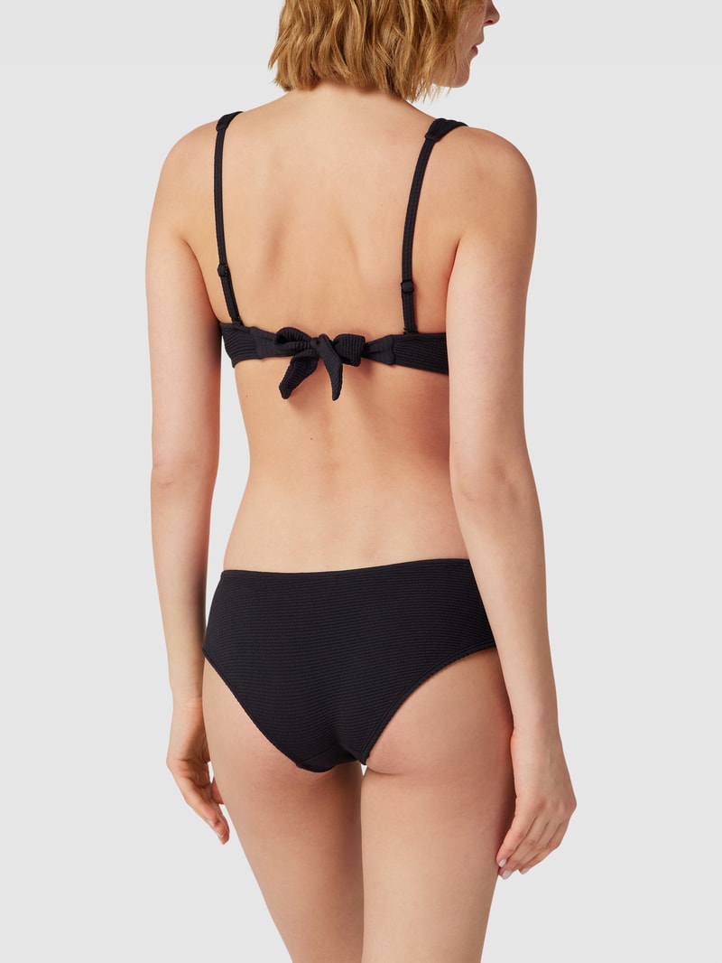 Bikini-Oberteil mit Schnürung Modell 'padded scoop top JOIA' in schwarz