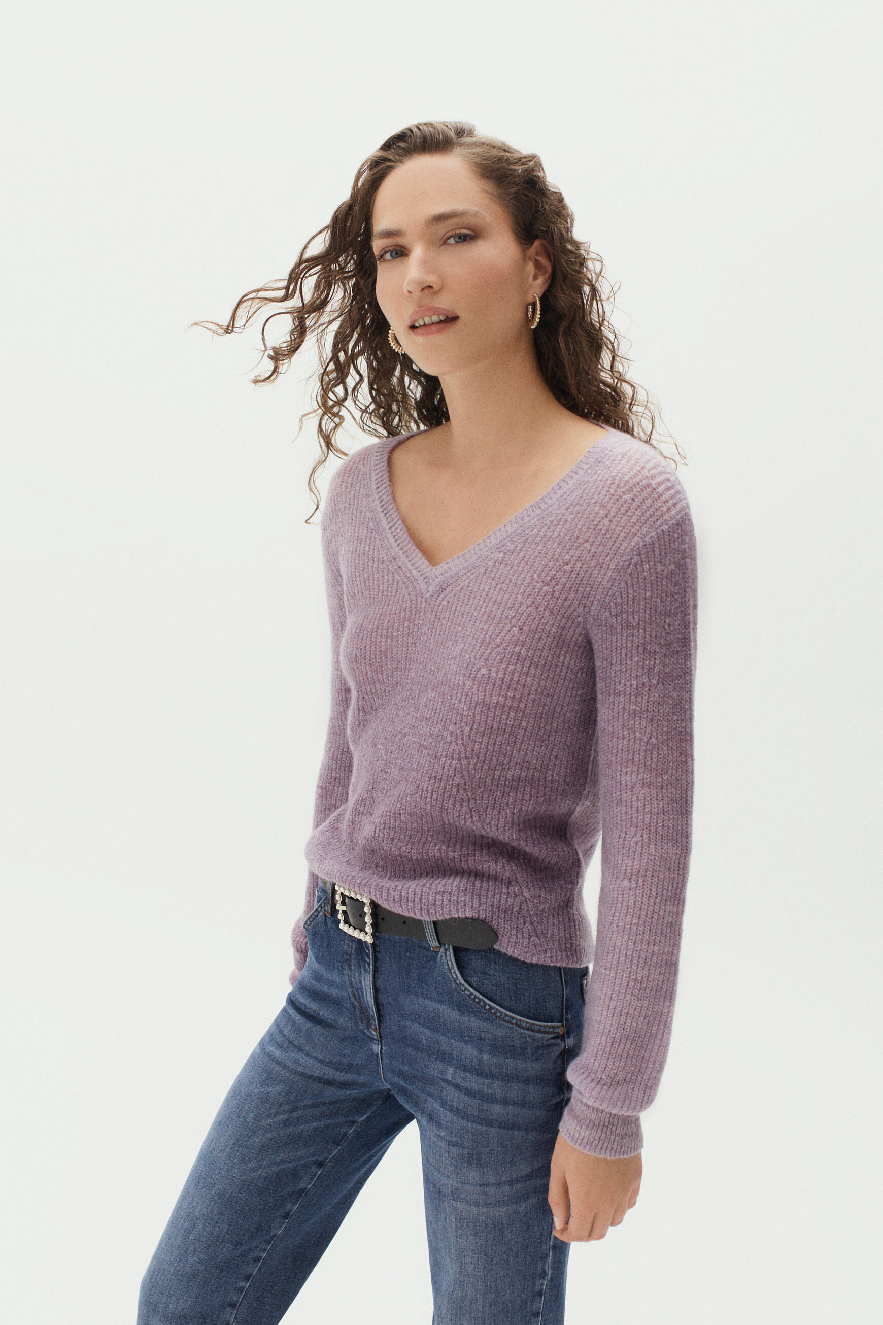 pull kilie prune femme