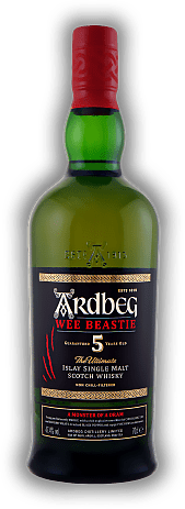 Ardbeg Wee Beastie 5 Years Old Ardbeg Wee Beastie 5 Years Old Kraftvoll, jung und wild - ein Monster von einem Dram. Alter 5 J. - 0,7	 Liter - Vol 47,4%