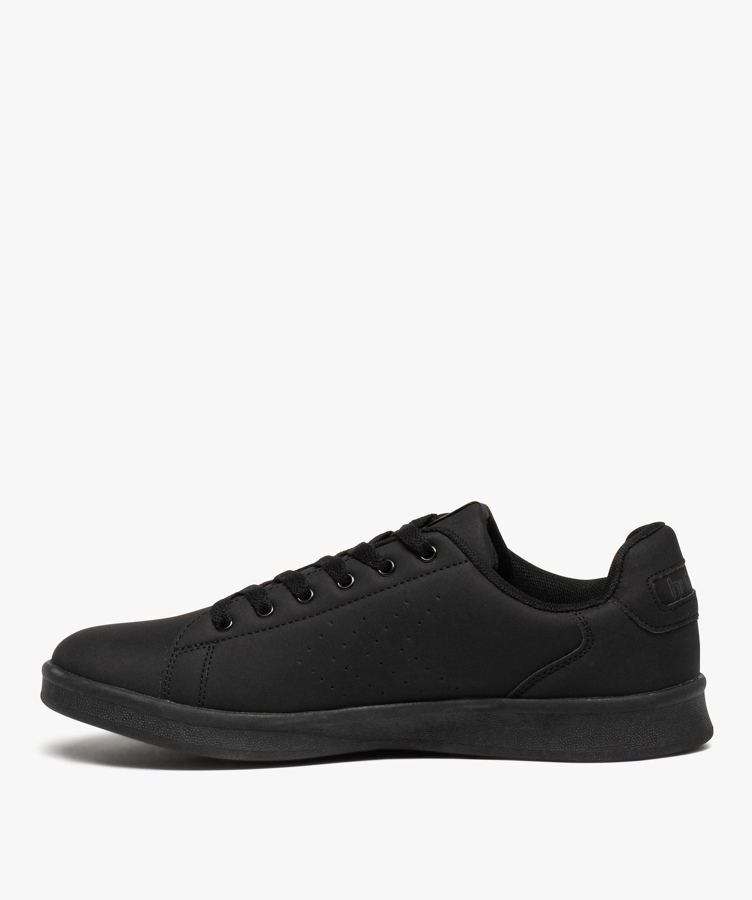 Baskets homme monochromes à lacets - Hummel noir | GEMO