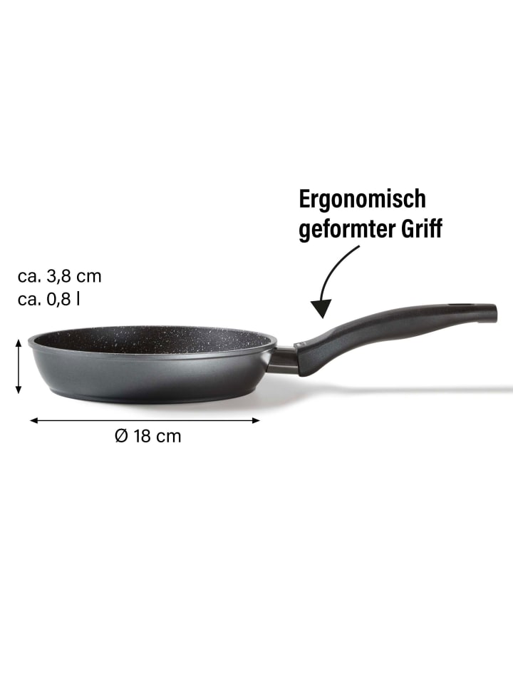 Stoneline Bratpfanne | ohne Deckel in Anthrazit | 18cm günstig kaufen Ø 18 cm