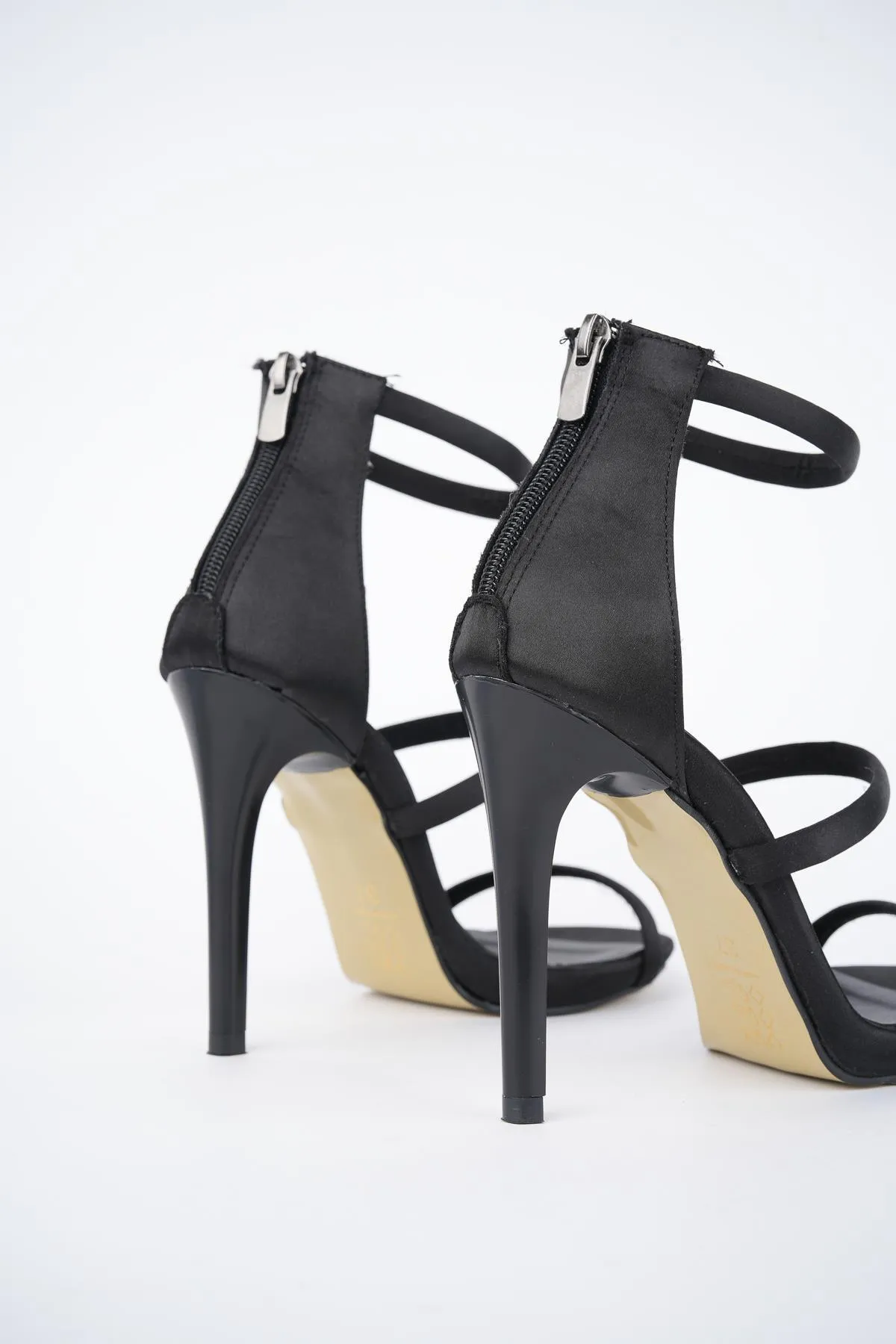MUGGO  Nikita Garantiert Damen-Schuhe im Satin-Stil mit Reißverschluss hinten, stilvoll und bequem, mit dünnen Absätzen