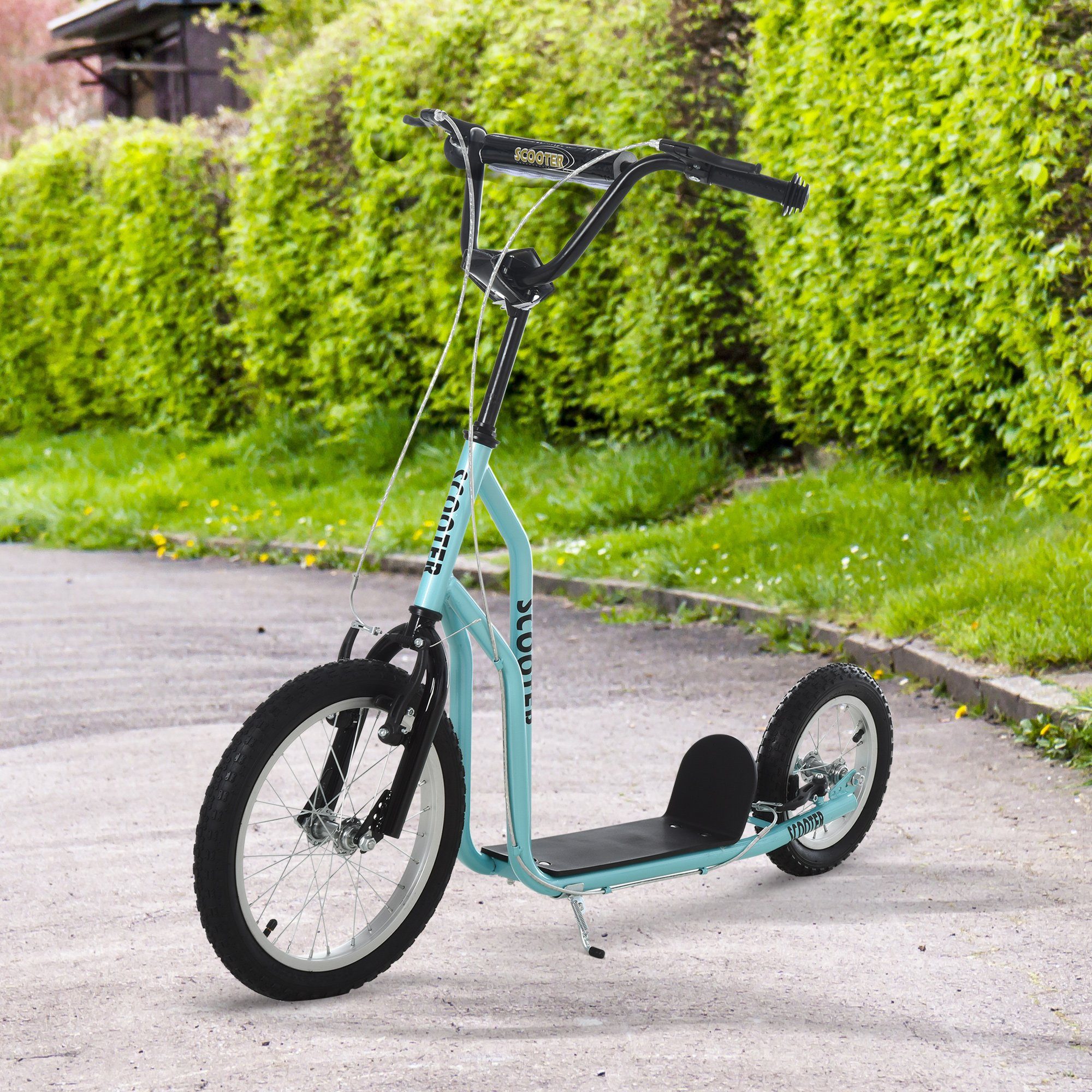 HOMCOM Scooter Kinderroller mit Handbremse