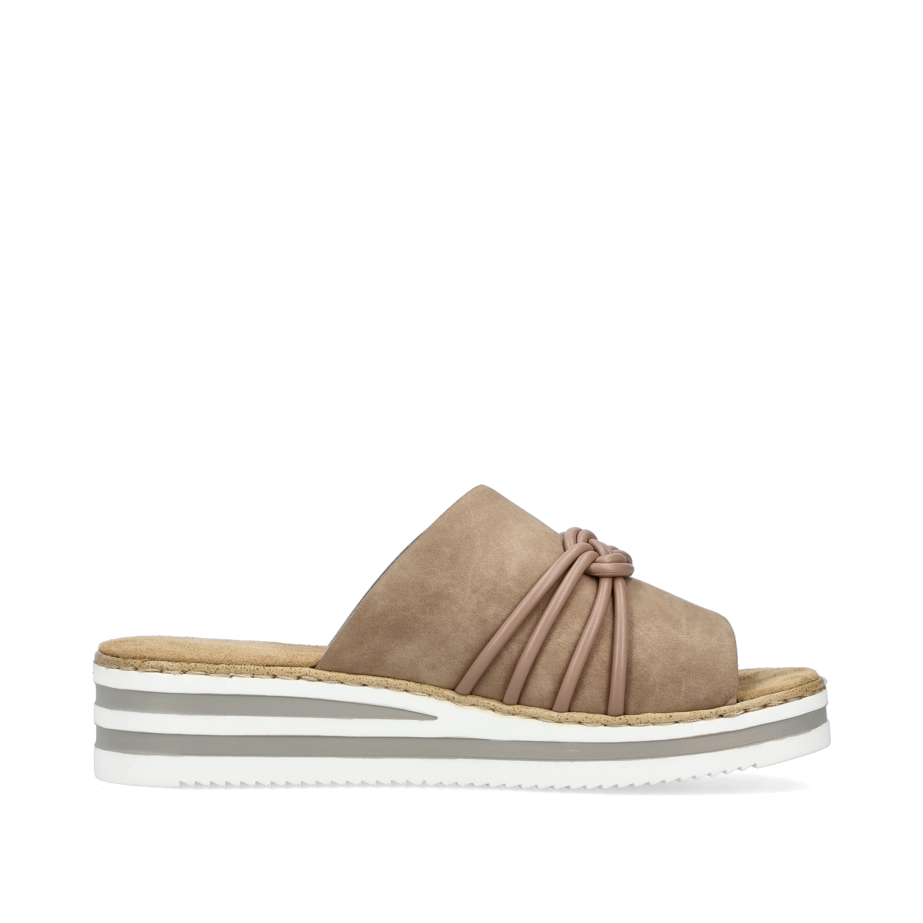 Rieker Damen Pantoletten braunbeige