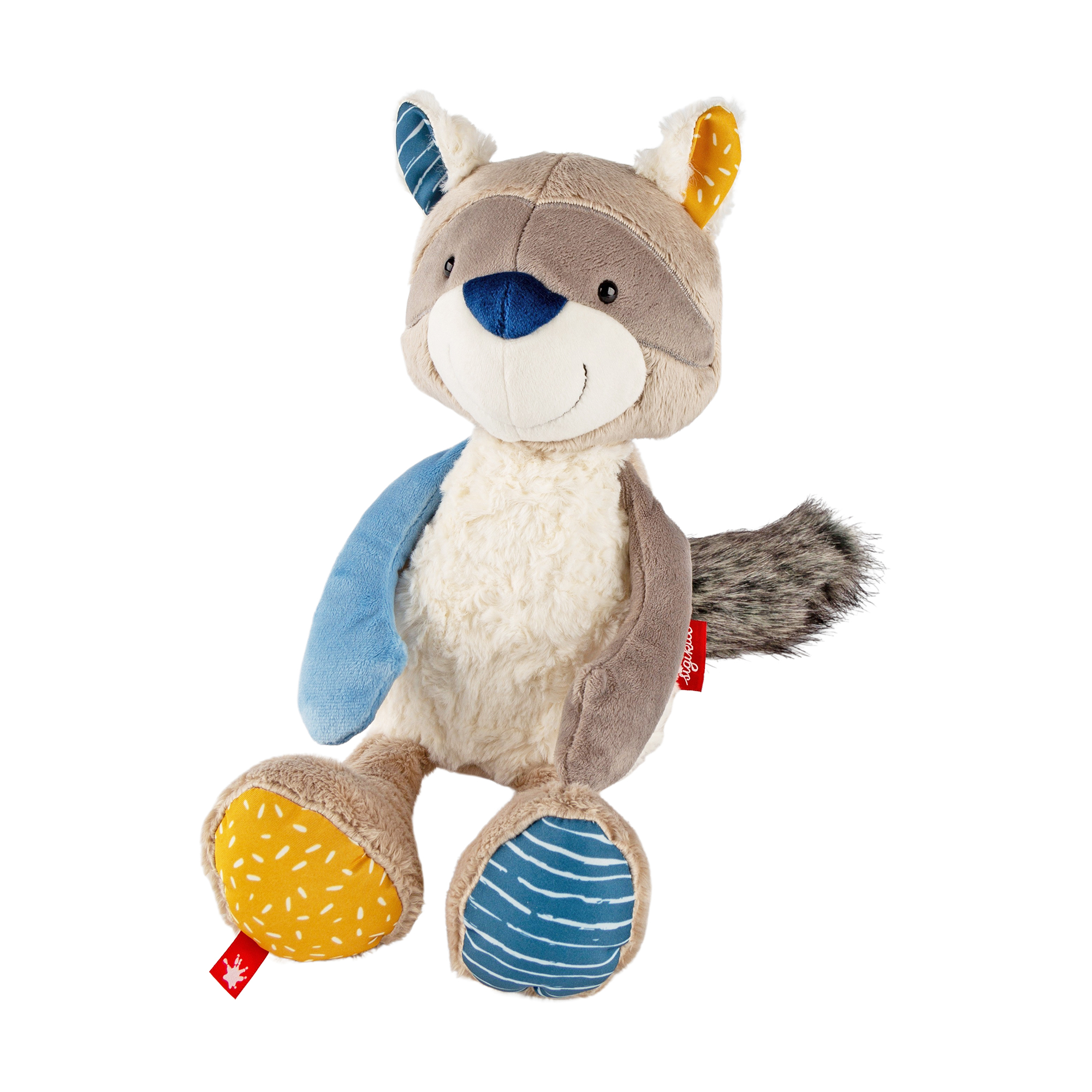 Kuscheltier Waschbär Patchwork Sweety