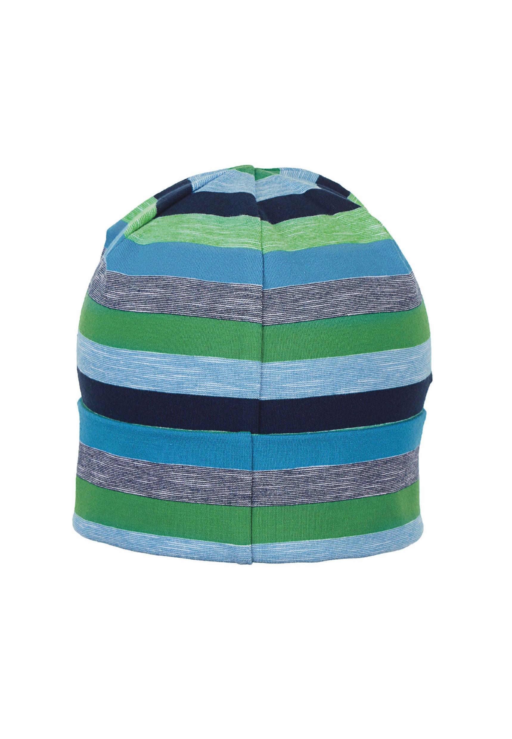 Slouch-Beanie aus Jersey-Effektgarn, UV-Schutz 50+
