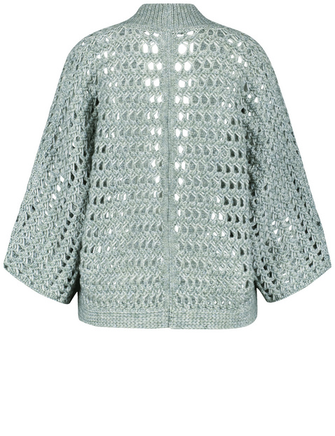 Lockerer Cardigan in Lochstrick