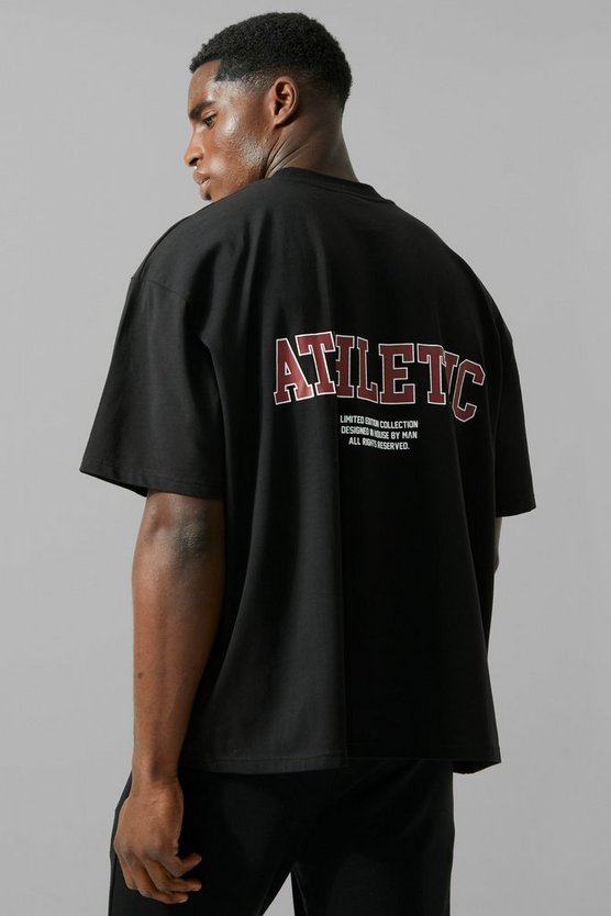 Man Active kastiges T-Shirt mit Athletic Print